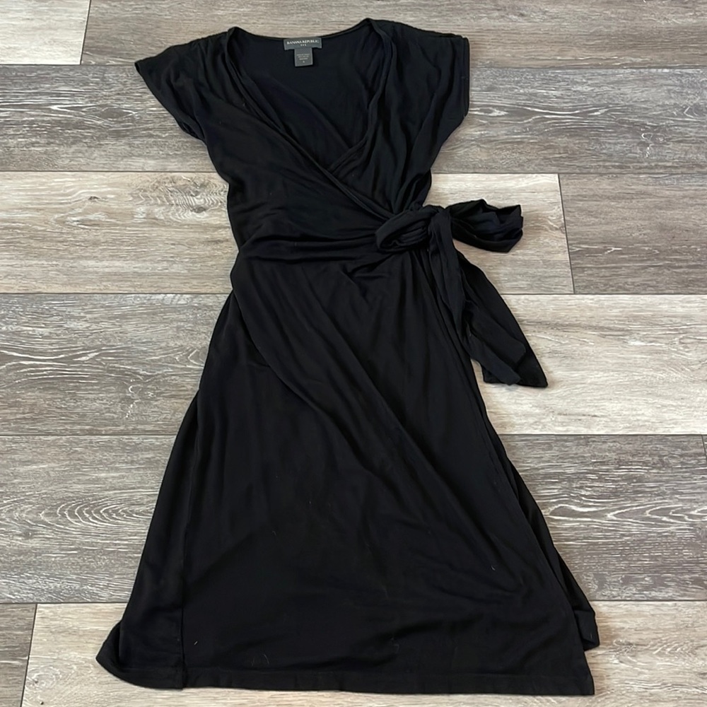 Black Banana Republic Wrap Dress Size Small
